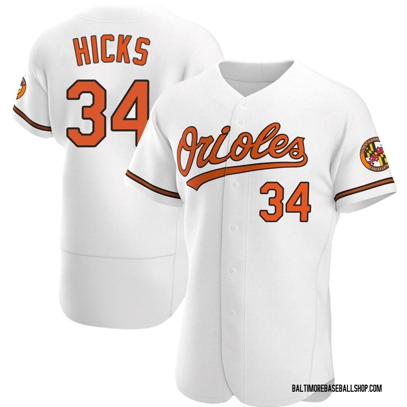 Aaron Hicks Men's Baltimore Orioles Home Jersey - White Authentic