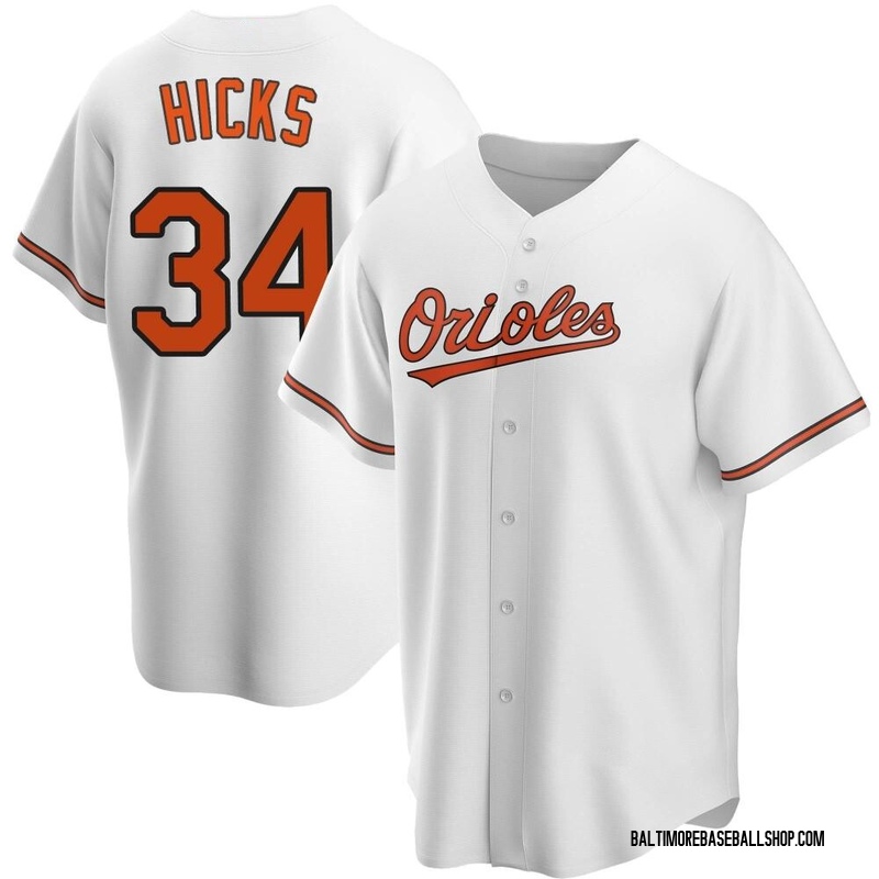 Aaron Hicks Men's Baltimore Orioles Home Jersey - White Replica