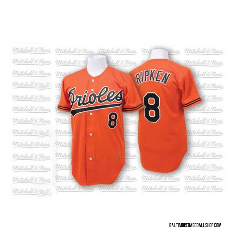 Cal Ripken Men's Baltimore Orioles 1989 Throwback Jersey - Orange