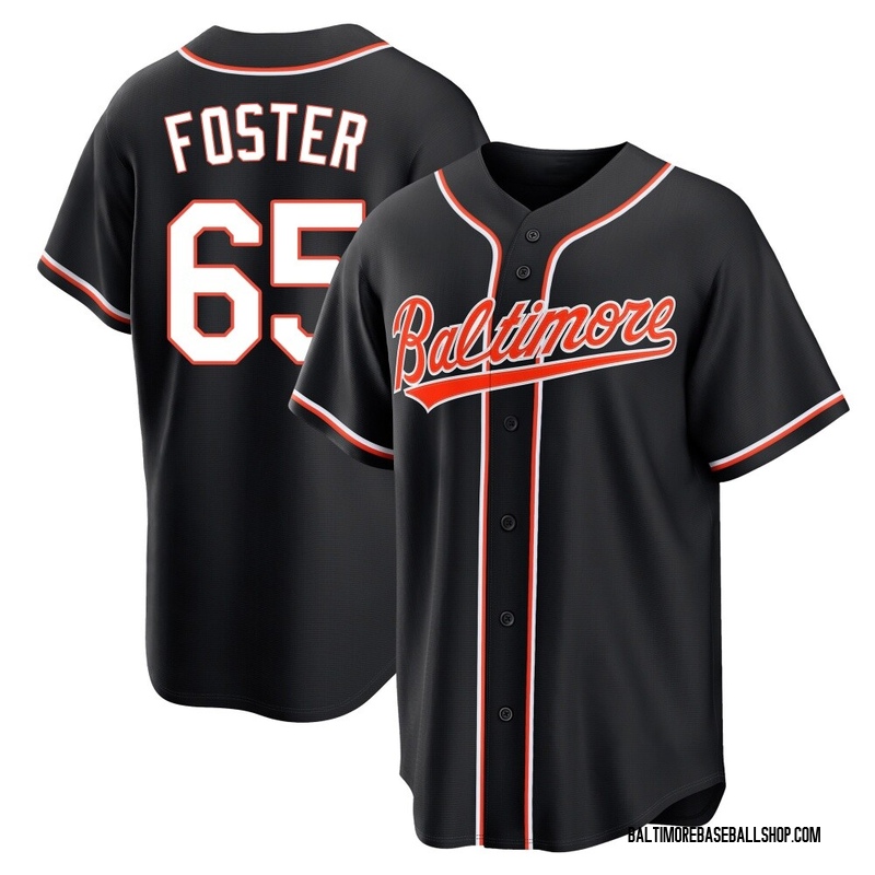 Cameron Foster Men's Baltimore Orioles Fashion Out Jersey - Black Replica
