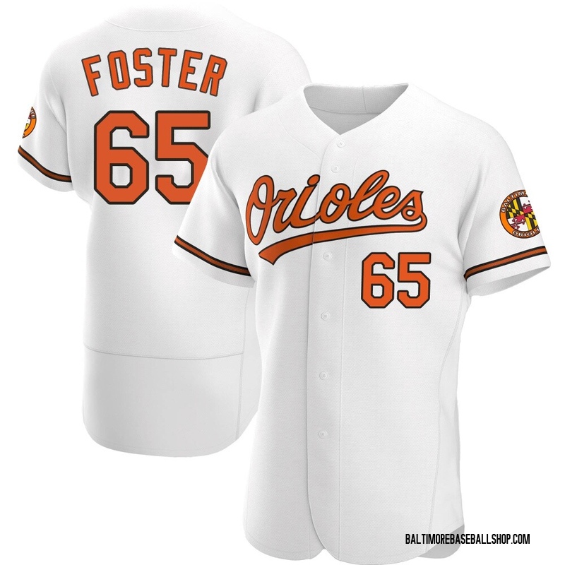 Cameron Foster Men's Baltimore Orioles Home Jersey - White Authentic