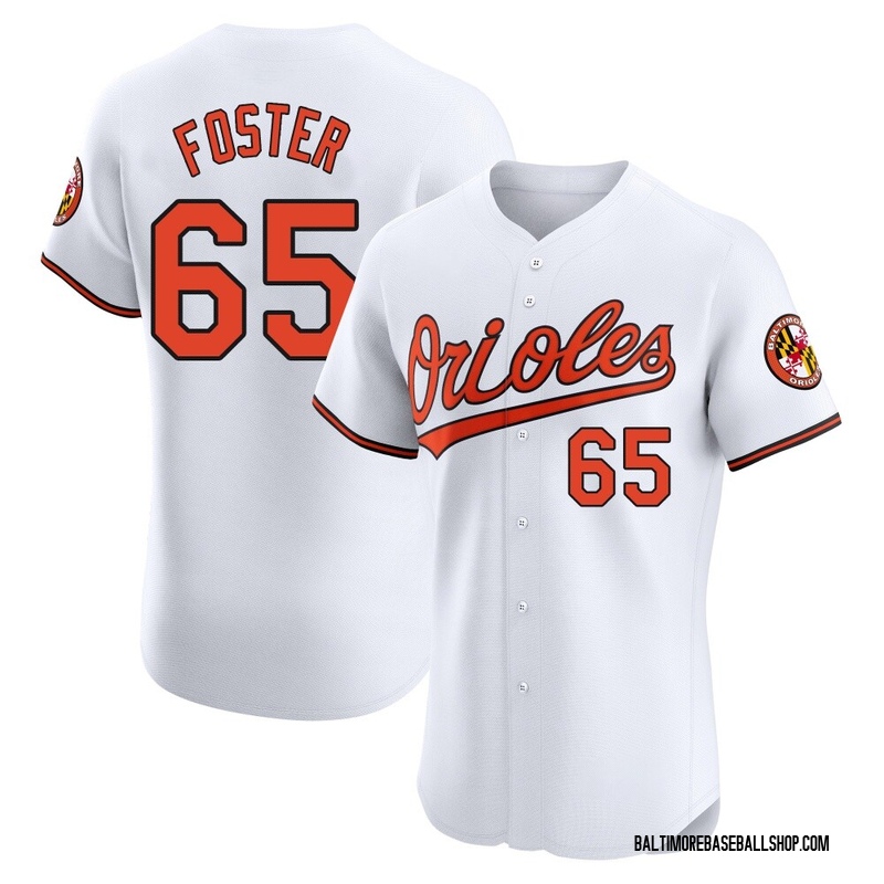 Cameron Foster Men's Baltimore Orioles Home Jersey - White Elite