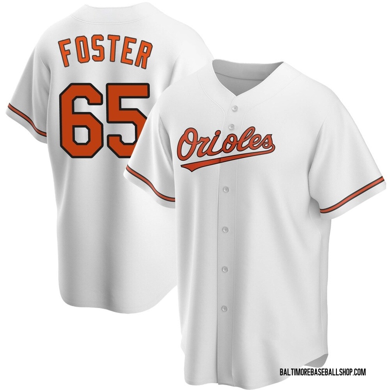 Cameron Foster Men's Baltimore Orioles Home Jersey - White Replica