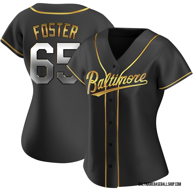 Cameron Foster Women's Baltimore Orioles Alternate Jersey - Black Golden Replica