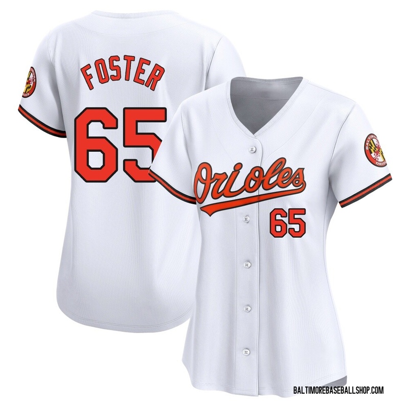 Cameron Foster Women's Baltimore Orioles Home Jersey - White Limited