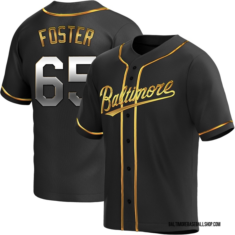 Cameron Foster Youth Baltimore Orioles Alternate Jersey - Black Golden Replica