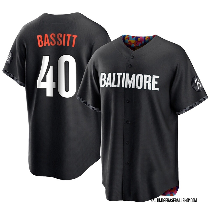 Chris Bassitt Men's Baltimore Orioles 2023 City Connect Jersey - Black Replica