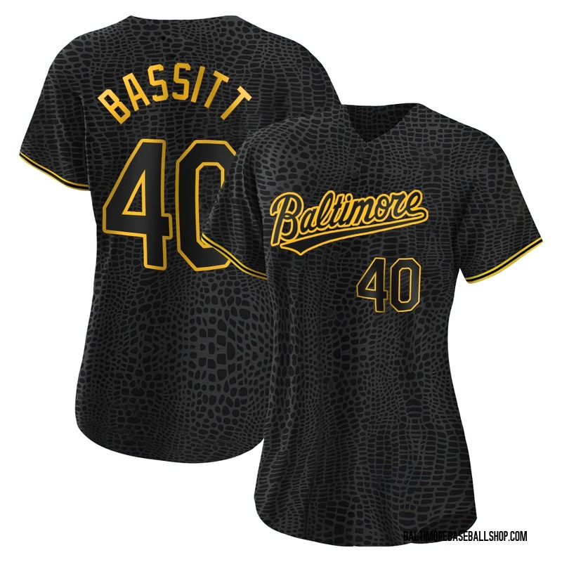 Chris Bassitt Women's Baltimore Orioles Snake Skin City Jersey - Black Authentic