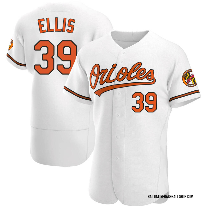 Chris Ellis Men's Baltimore Orioles Home Jersey - White Authentic