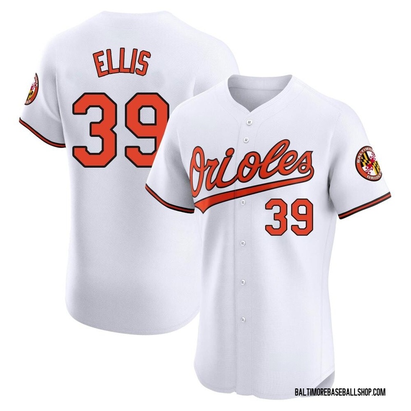 Chris Ellis Men's Baltimore Orioles Home Jersey - White Elite