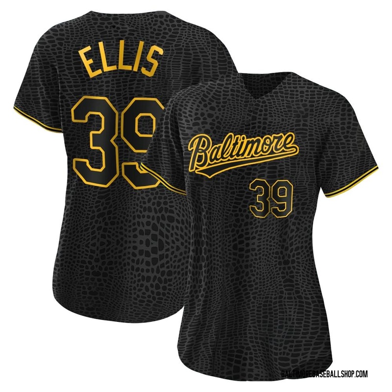 Chris Ellis Women's Baltimore Orioles Snake Skin City Jersey - Black Replica