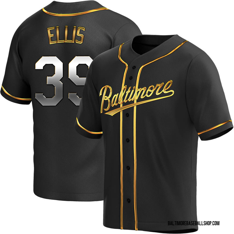 Chris Ellis Youth Baltimore Orioles Alternate Jersey - Black Golden Replica