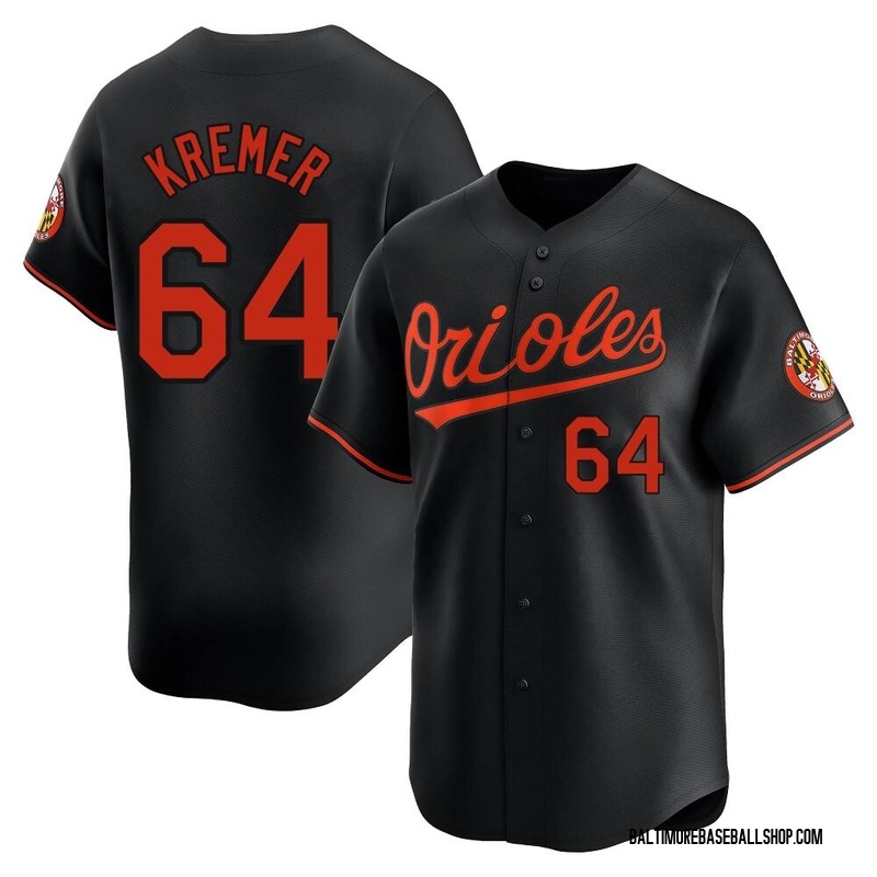 Dean Kremer Men's Baltimore Orioles Alternate Jersey - Black Limited
