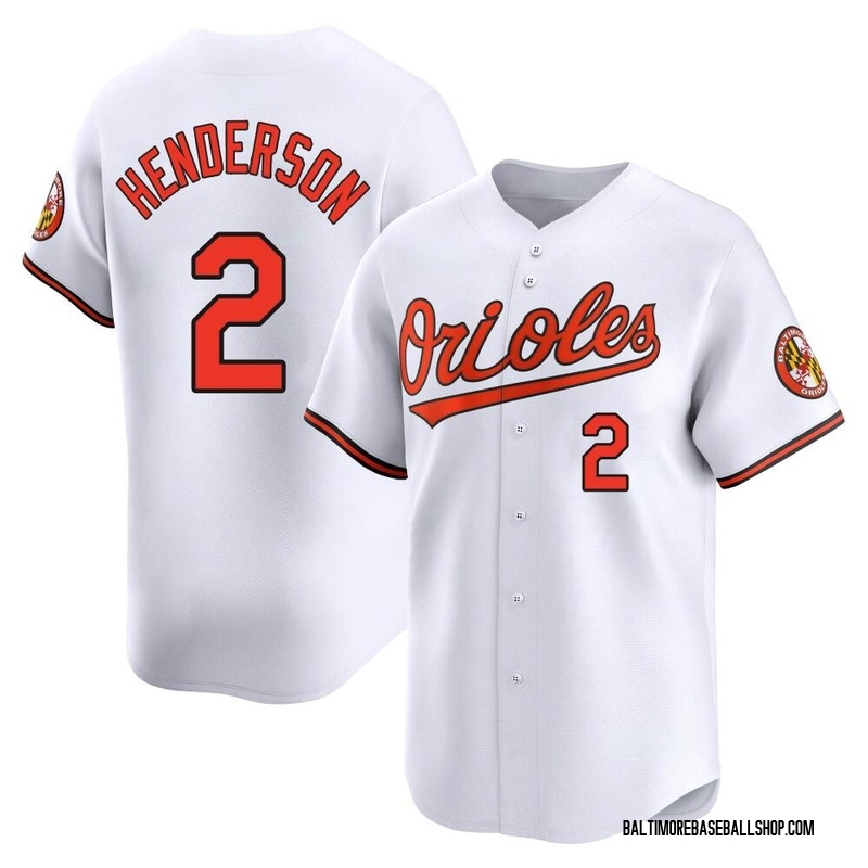 Gunnar Henderson Men's Baltimore Orioles Home Jersey - White Limited