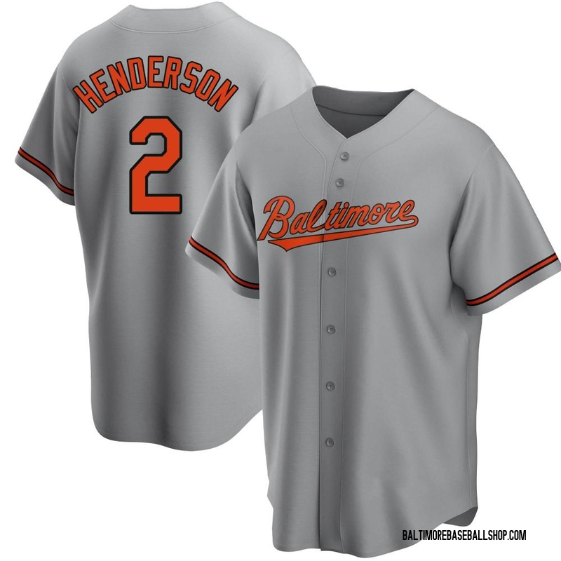 Gunnar Henderson Youth Baltimore Orioles Road Jersey - Gray Replica
