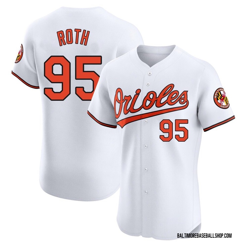 Houston Roth Men's Baltimore Orioles Home Jersey - White Elite
