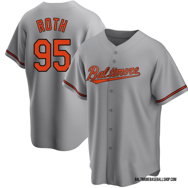 Houston Roth Men's Baltimore Orioles Road Jersey - Gray Replica