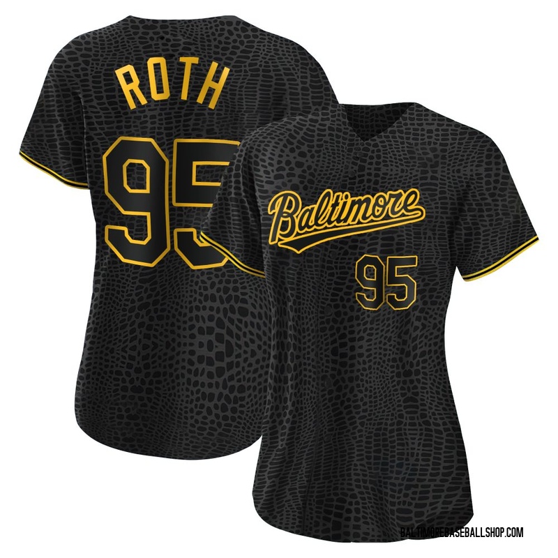 Houston Roth Women's Baltimore Orioles Snake Skin City Jersey - Black Authentic