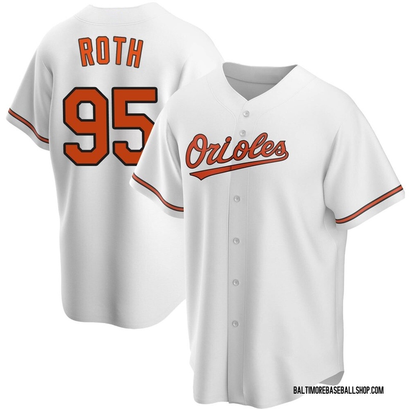 Houston Roth Youth Baltimore Orioles Home Jersey - White Replica