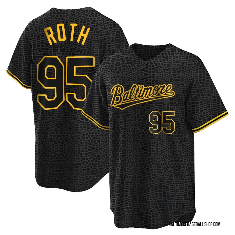 Houston Roth Youth Baltimore Orioles Snake Skin City Jersey - Black Replica