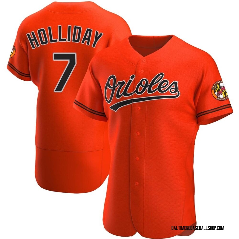 Jackson Holliday Men's Baltimore Orioles Alternate Jersey - Orange Authentic