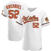 Joey Krehbiel Men's Baltimore Orioles Home Jersey - White Authentic