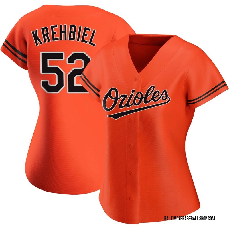 Joey Krehbiel Women's Baltimore Orioles Alternate Jersey - Orange Replica