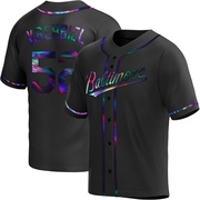 Joey Krehbiel Youth Baltimore Orioles Alternate Jersey - Black Holographic Replica