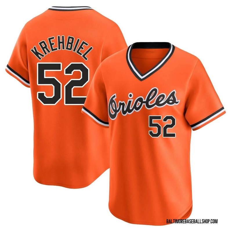 Joey Krehbiel Youth Baltimore Orioles Cooperstown Collection Jersey - Orange Limited
