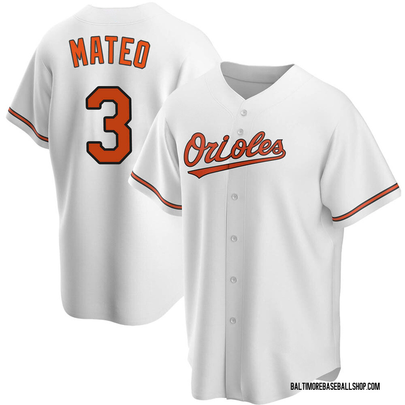 Jorge Mateo Men's Baltimore Orioles Home Jersey - White Replica