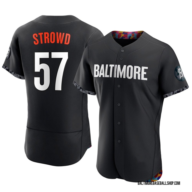 Kade Strowd Men's Baltimore Orioles 2023 City Connect Jersey - Black Authentic