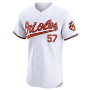 Kade Strowd Men's Baltimore Orioles Home Jersey - White Elite