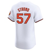 Kade Strowd Men's Baltimore Orioles Home Jersey - White Elite