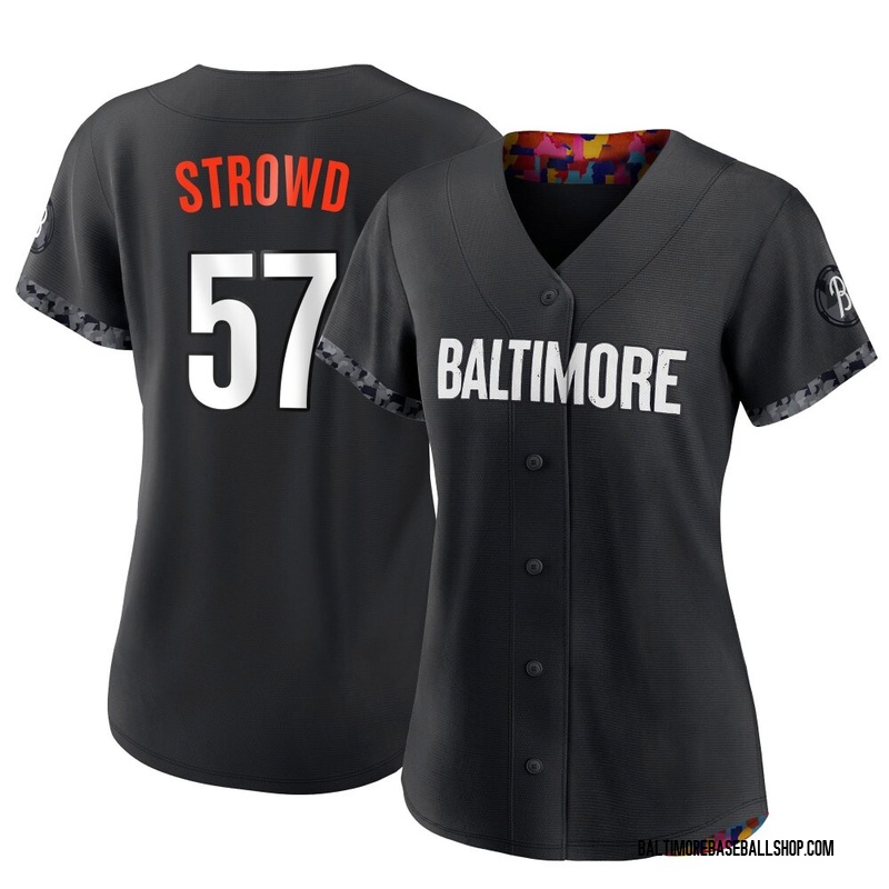Kade Strowd Women's Baltimore Orioles 2023 City Connect Jersey - Black Authentic