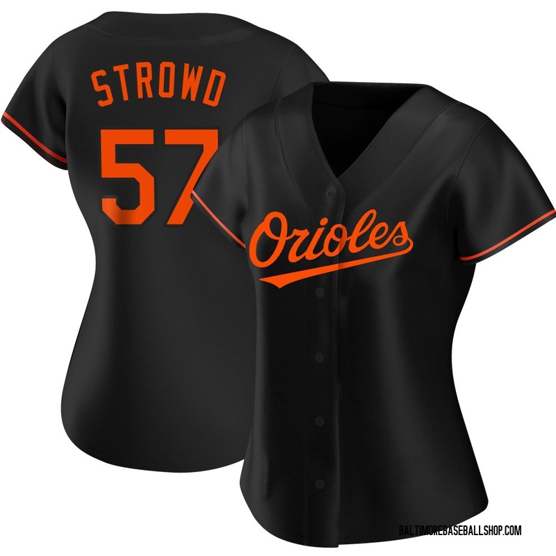 Kade Strowd Women's Baltimore Orioles Alternate Jersey - Black Replica