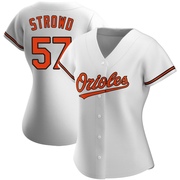 Kade Strowd Women's Baltimore Orioles Home Jersey - White Authentic