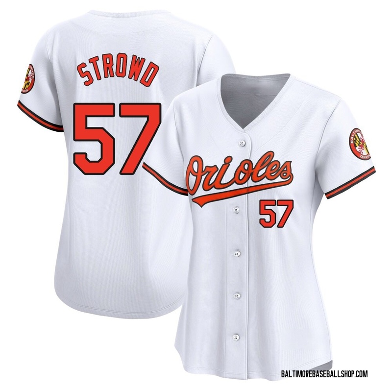 Kade Strowd Women's Baltimore Orioles Home Jersey - White Limited