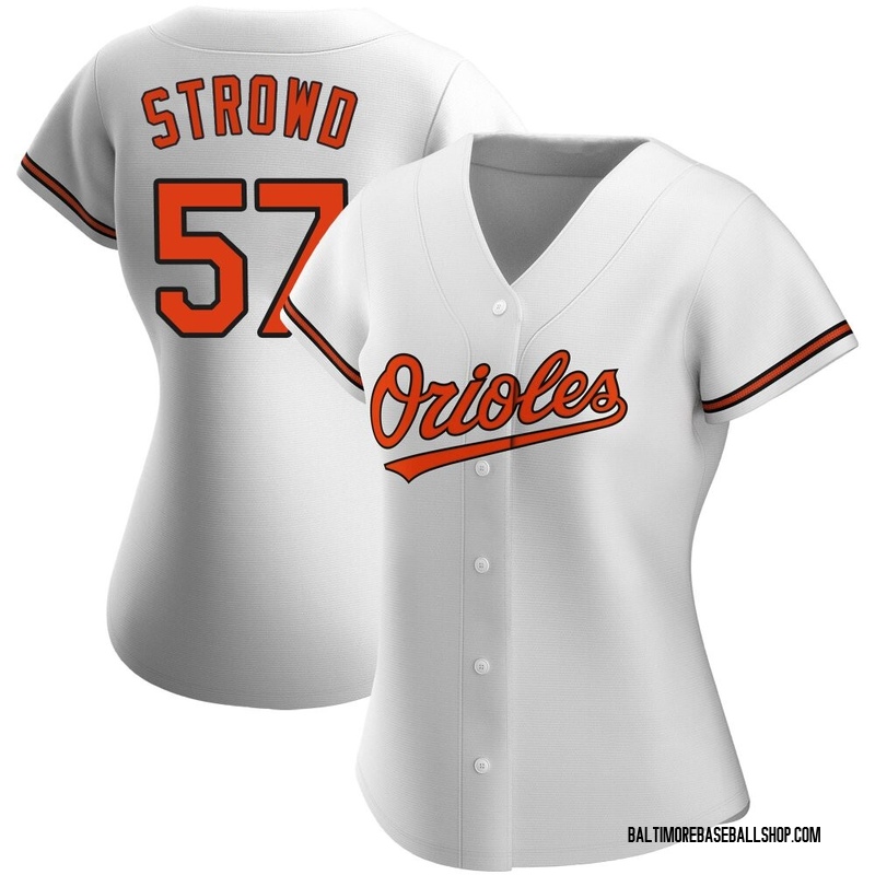 Kade Strowd Women's Baltimore Orioles Home Jersey - White Replica