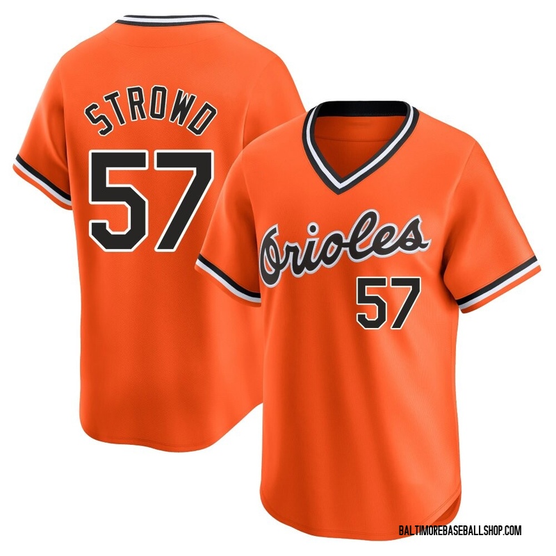 Kade Strowd Youth Baltimore Orioles Cooperstown Collection Jersey - Orange Limited
