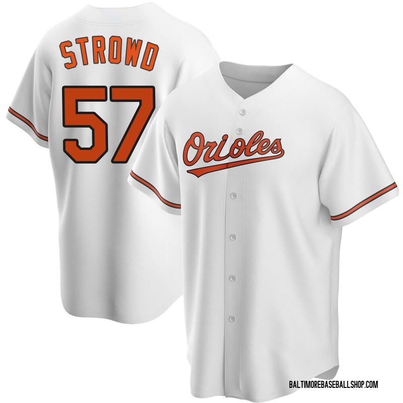 Kade Strowd Youth Baltimore Orioles Home Jersey - White Replica