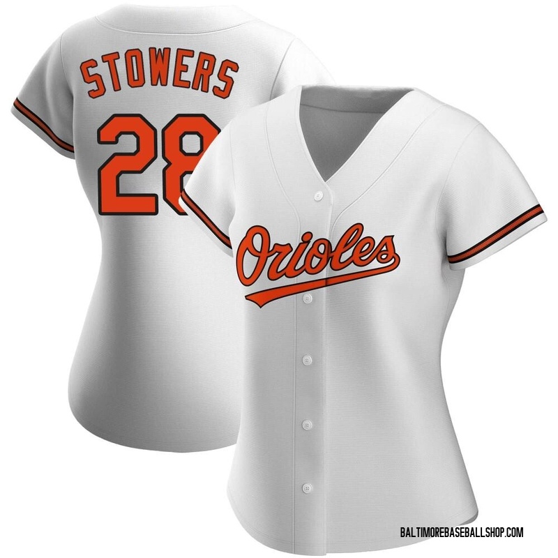 Kyle Stowers Women's Baltimore Orioles Home Jersey - White Authentic