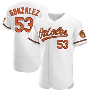 Luis Gonzalez Men's Baltimore Orioles Home Jersey - White Authentic