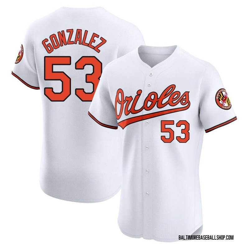 Luis Gonzalez Men's Baltimore Orioles Home Jersey - White Elite
