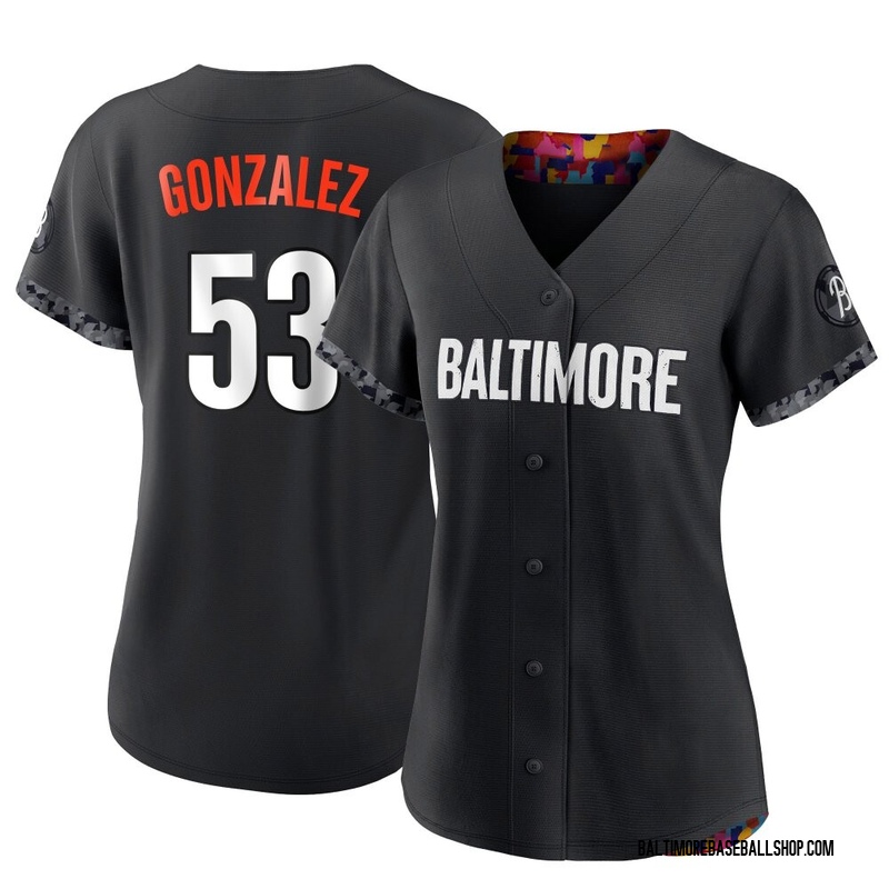 Luis Gonzalez Women's Baltimore Orioles 2023 City Connect Jersey - Black Authentic