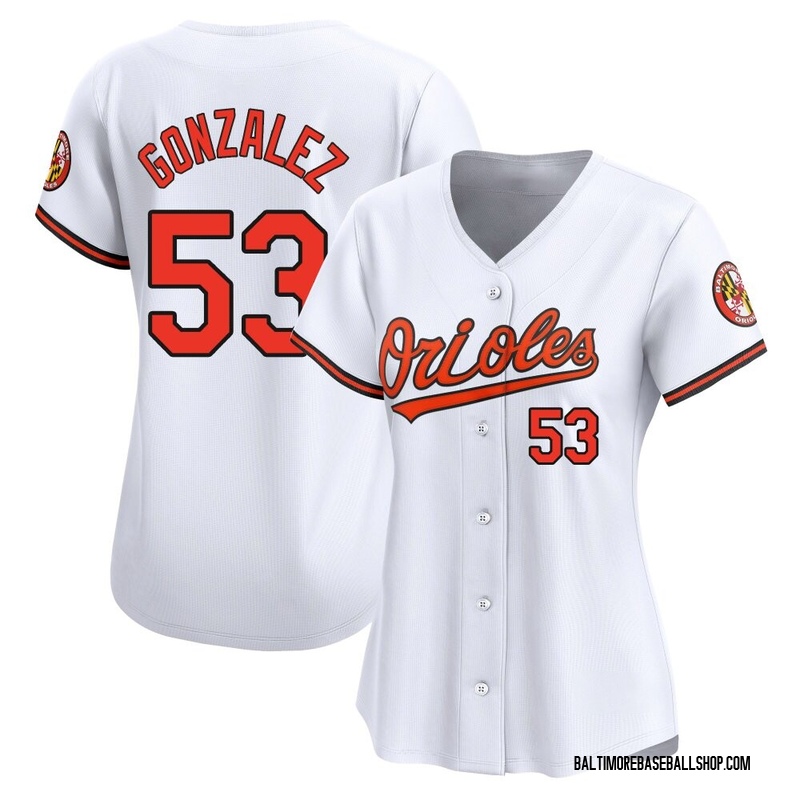 Luis Gonzalez Women's Baltimore Orioles Home Jersey - White Limited