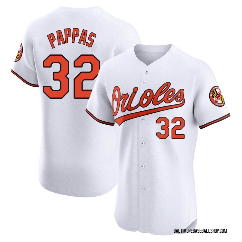 Milt Pappas Men's Baltimore Orioles Home Jersey - White Elite