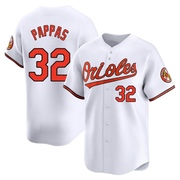 Milt Pappas Men's Baltimore Orioles Home Jersey - White Limited