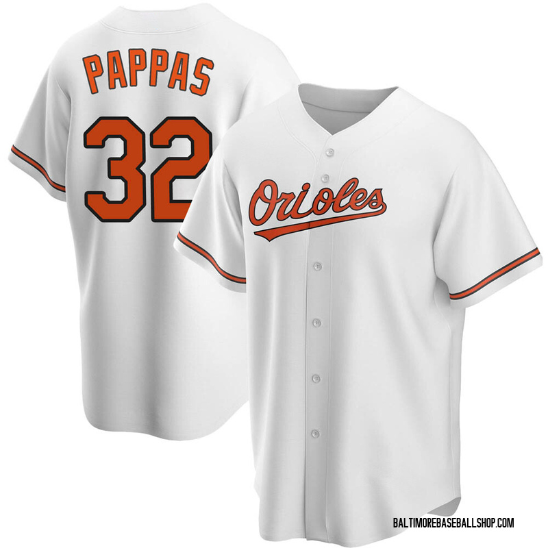 Milt Pappas Men's Baltimore Orioles Home Jersey - White Replica