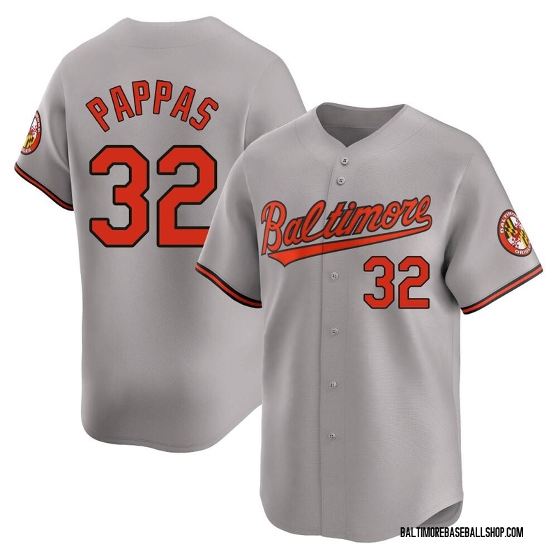 Milt Pappas Men's Baltimore Orioles Road Jersey - Gray Limited