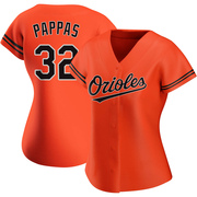 Milt Pappas Women's Baltimore Orioles Alternate Jersey - Orange Replica